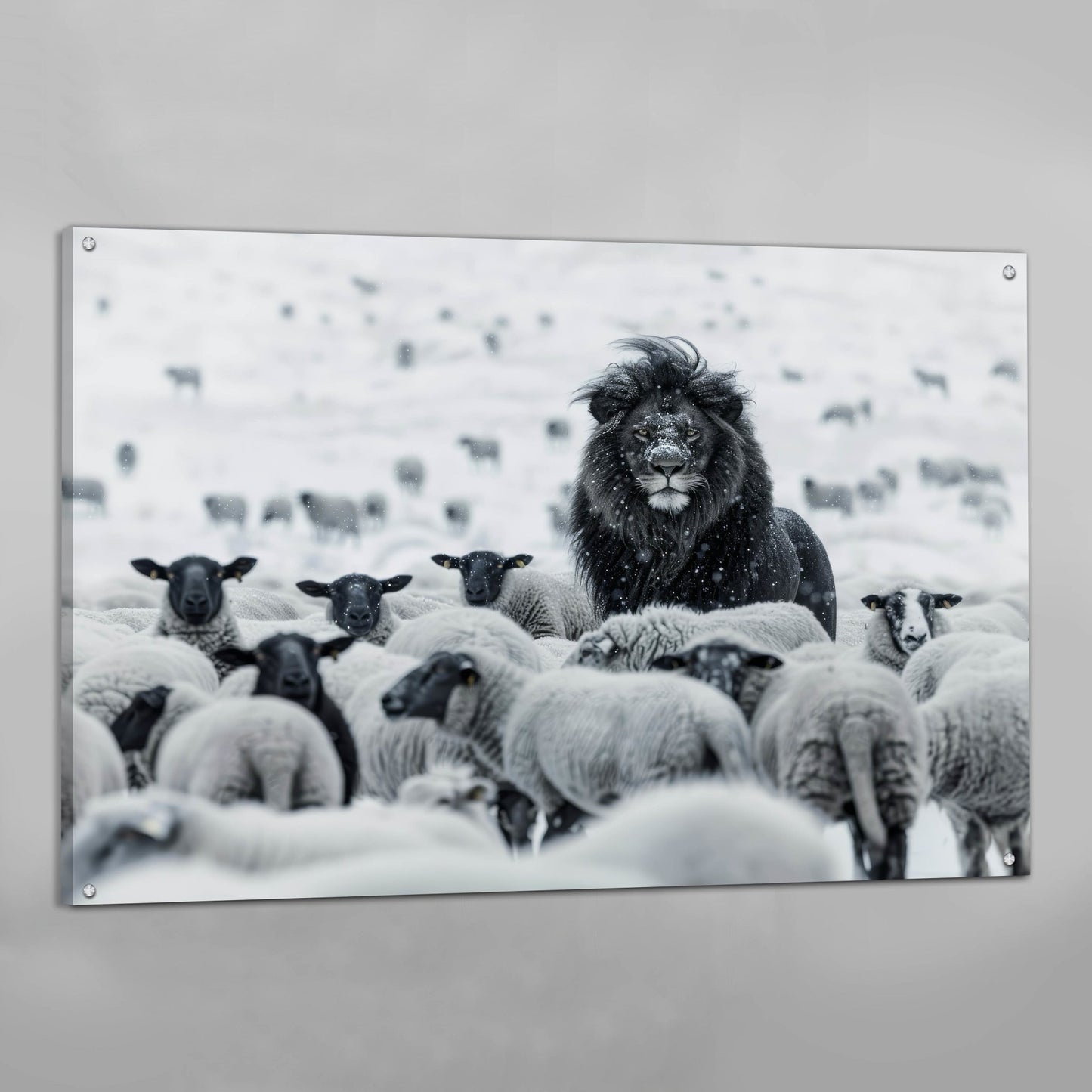 Lion Motivational Canvas Wall Art - The Trendy Art
