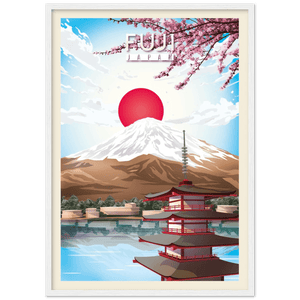 Mount Fuji Retro Wall Art - The Trendy Art