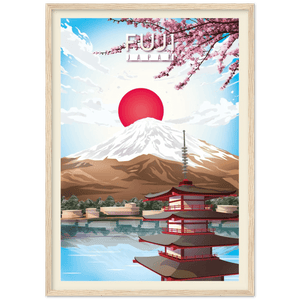 Mount Fuji Retro Wall Art - The Trendy Art