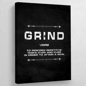 Grind Hustle Execution Wall Art - The Trendy Art