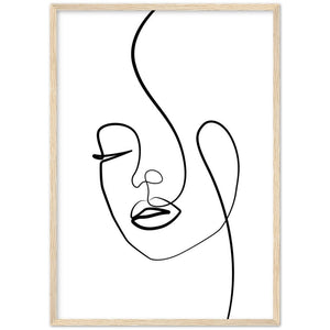 Minimalist Line Art Face - The Trendy Art