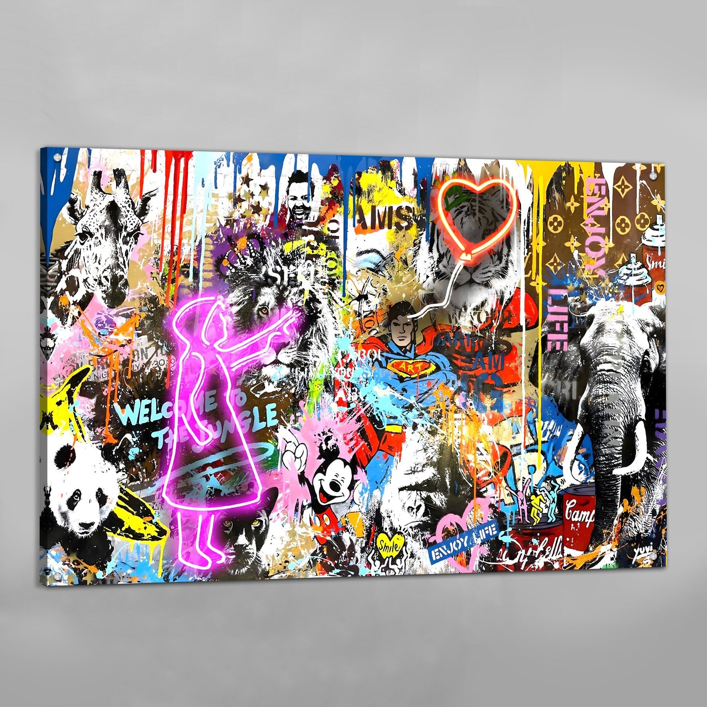 Modern Graffiti Wall Art - The Trendy Art