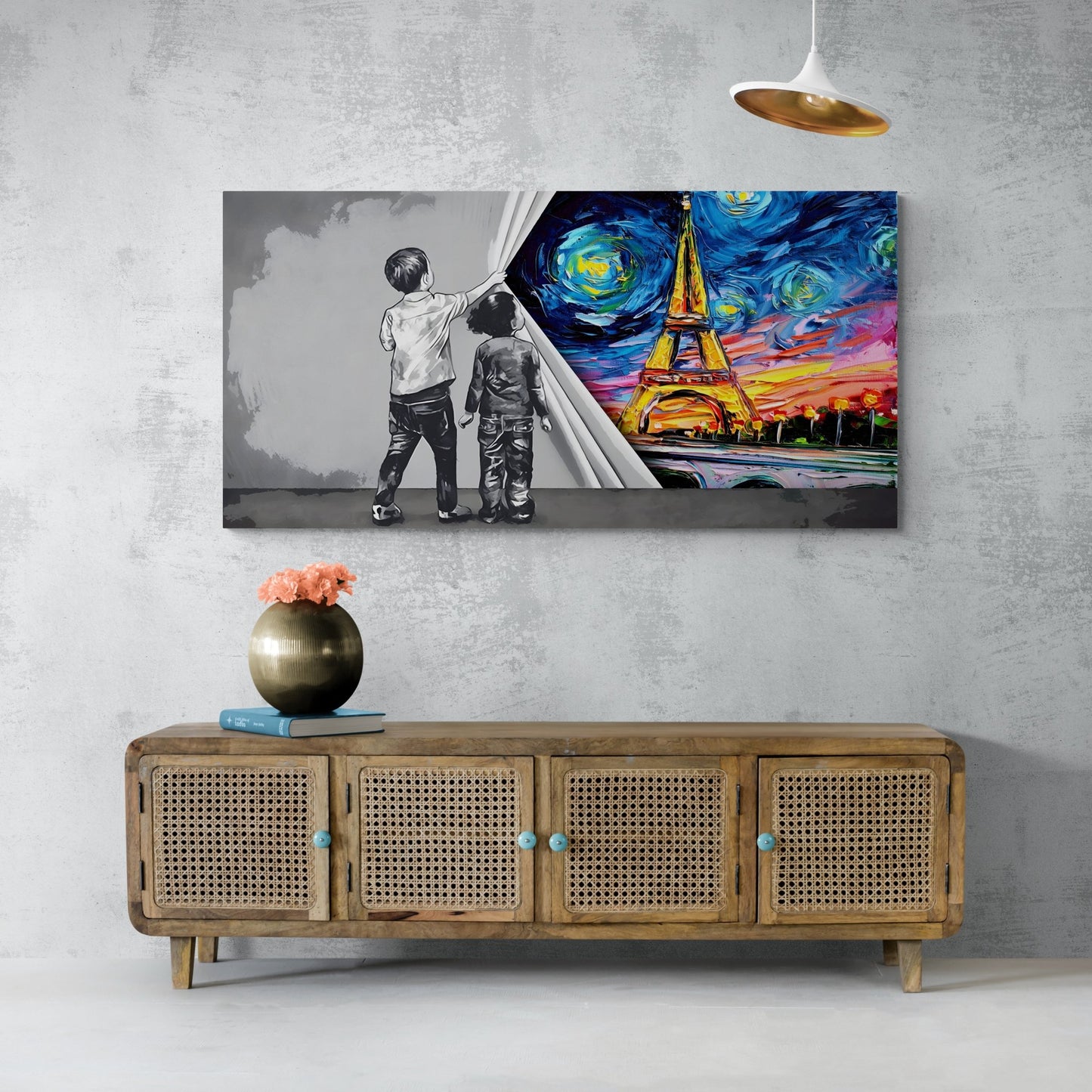 Paris Graffiti Wall Art - The Trendy Art