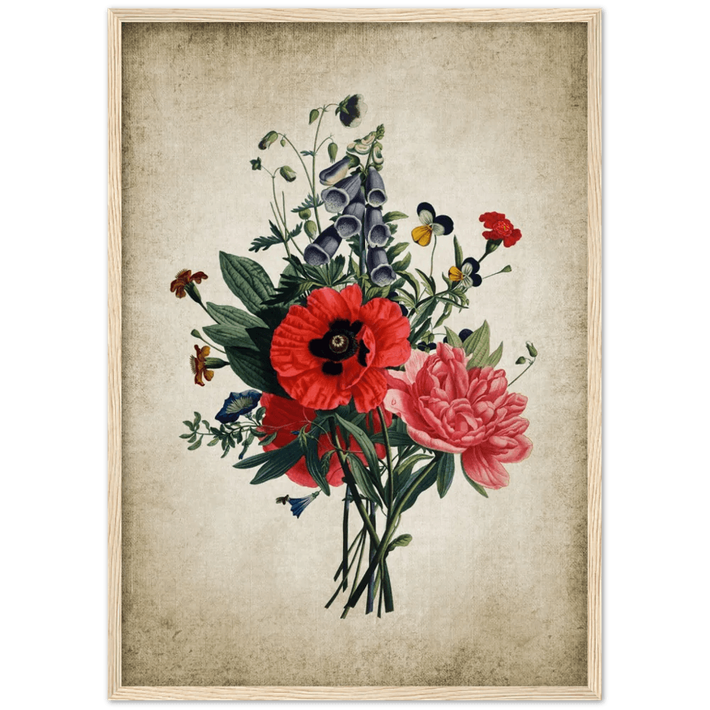 Vintage Floral Wall Art - The Trendy Art