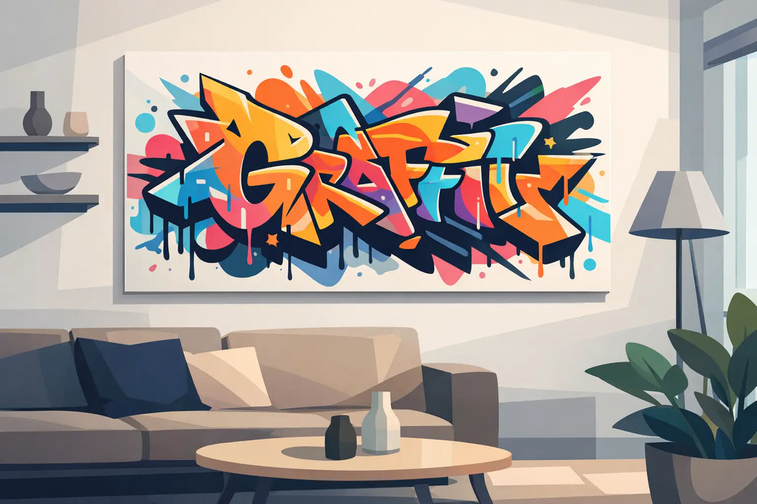 Graffiti Wall Art Canvas for Modern Rooms