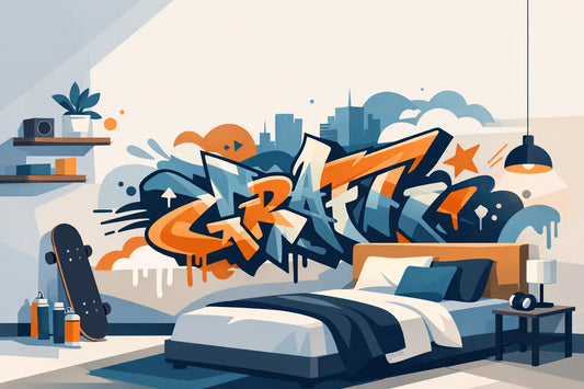 Graffiti Bedroom Wall Decor That Sets the Tone