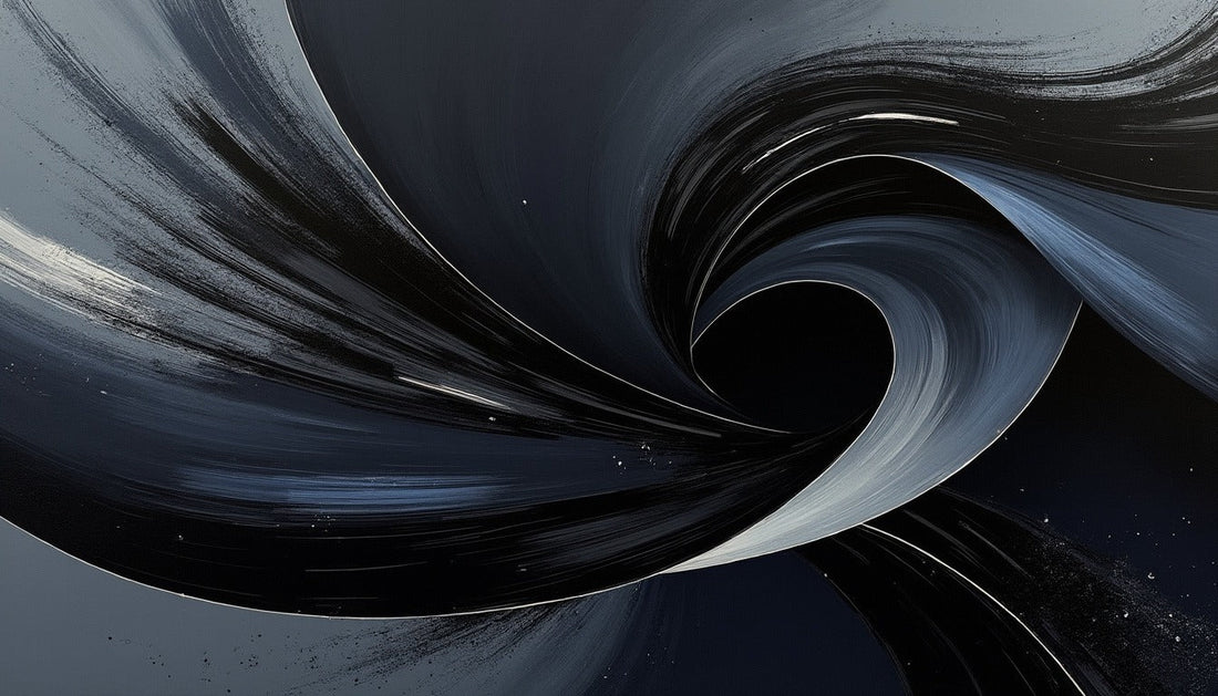 Black Abstract Art: Bold, Expressive, and Timeless Creations - The Trendy Art
