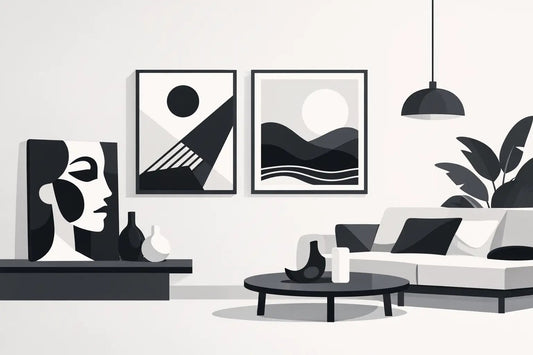 Black and White Art Guide for Modern Rooms - The Trendy Art