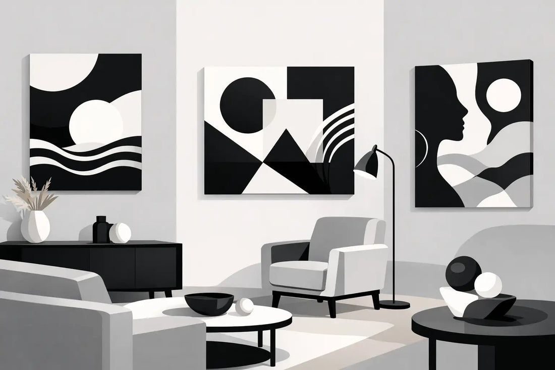 Black and White Canvas Art That Makes Rooms Pop - The Trendy Art