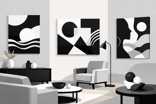 Black and White Canvas Art That Makes Rooms Pop - The Trendy Art