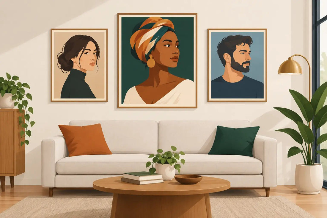Custom Portrait Examples That Make a Room Pop - The Trendy Art