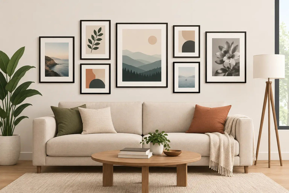 Gallery Wall Layout Guide for Modern Homes - The Trendy Art