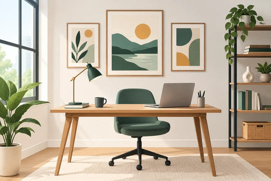 Home Office Art Example Ideas That Work Hard - The Trendy Art