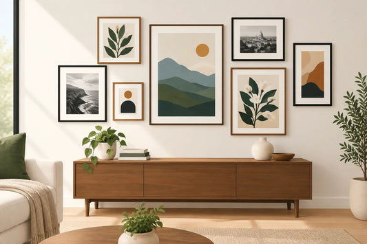 How to Arrange Gallery Walls That Look Curated - The Trendy Art