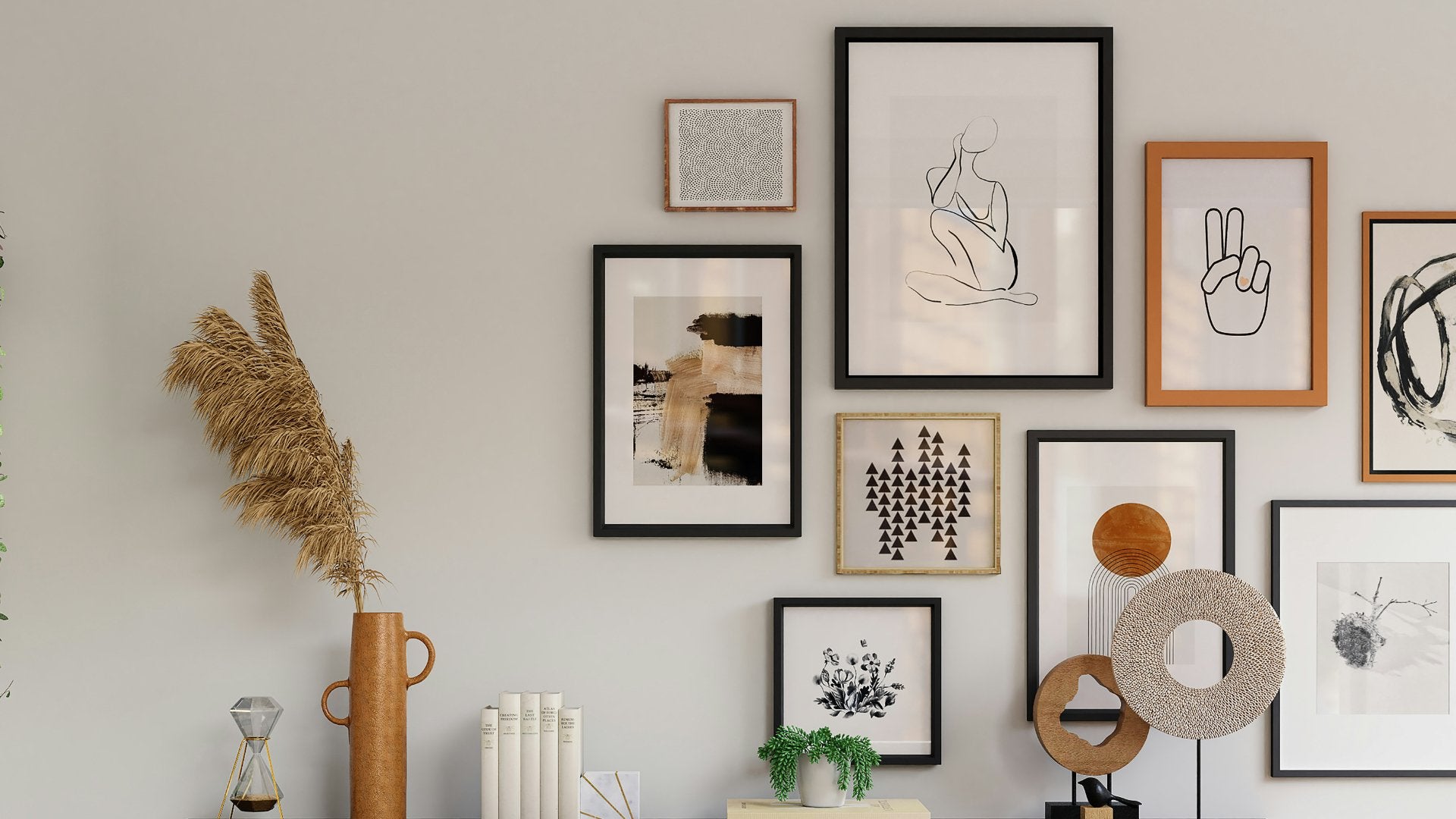 Multiple Wall How To Hang Multiple Pieces Of Art On A Wall ? - The Trendy Art