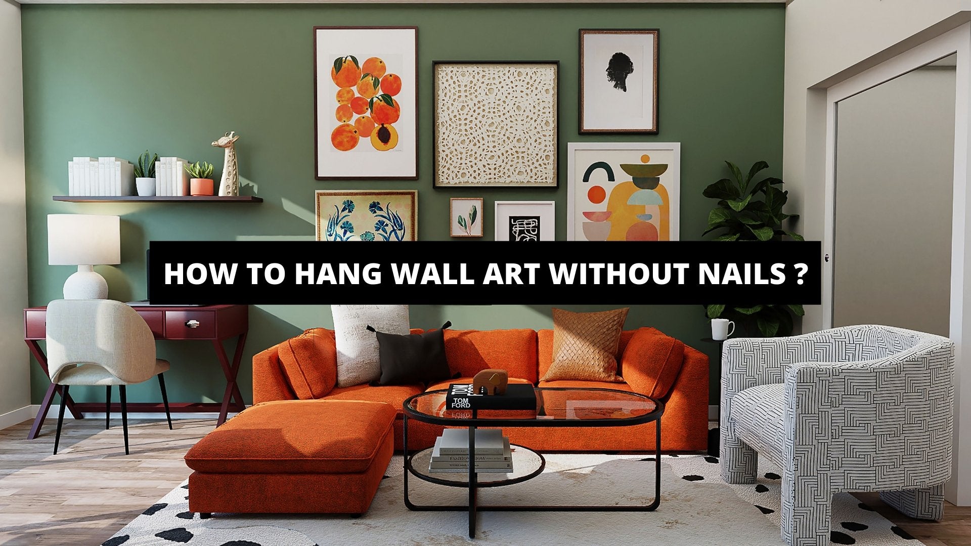 how to hang wall art without nails