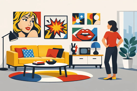 How to Style a Pop Art Living Room With Confidence - The Trendy Art