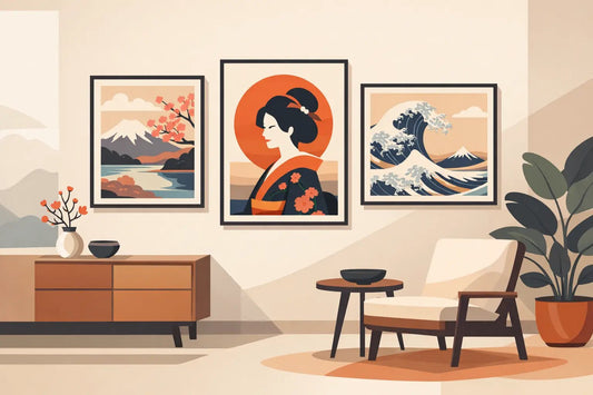 Japanese Art Prints for Modern Statement Walls - The Trendy Art