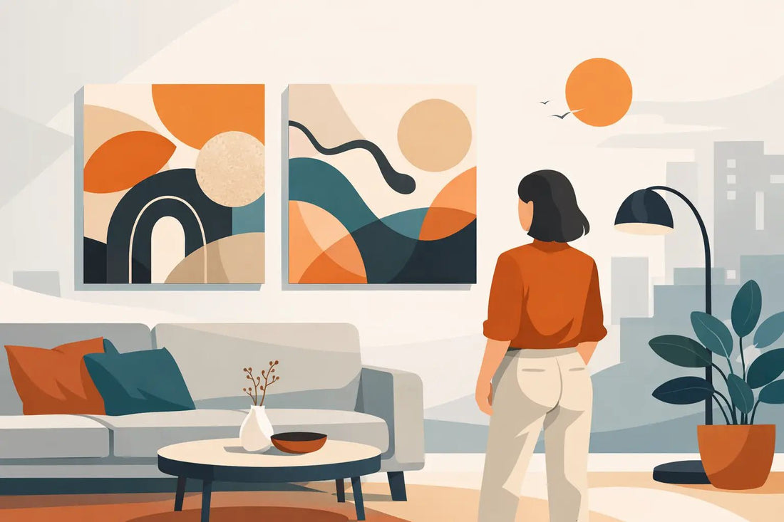 Modern Canvas Art for Apartments That Pops - The Trendy Art