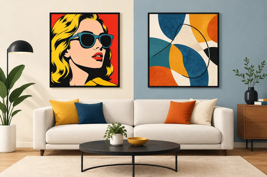 Pop Art vs Abstract Art for Modern Home Decor - The Trendy Art