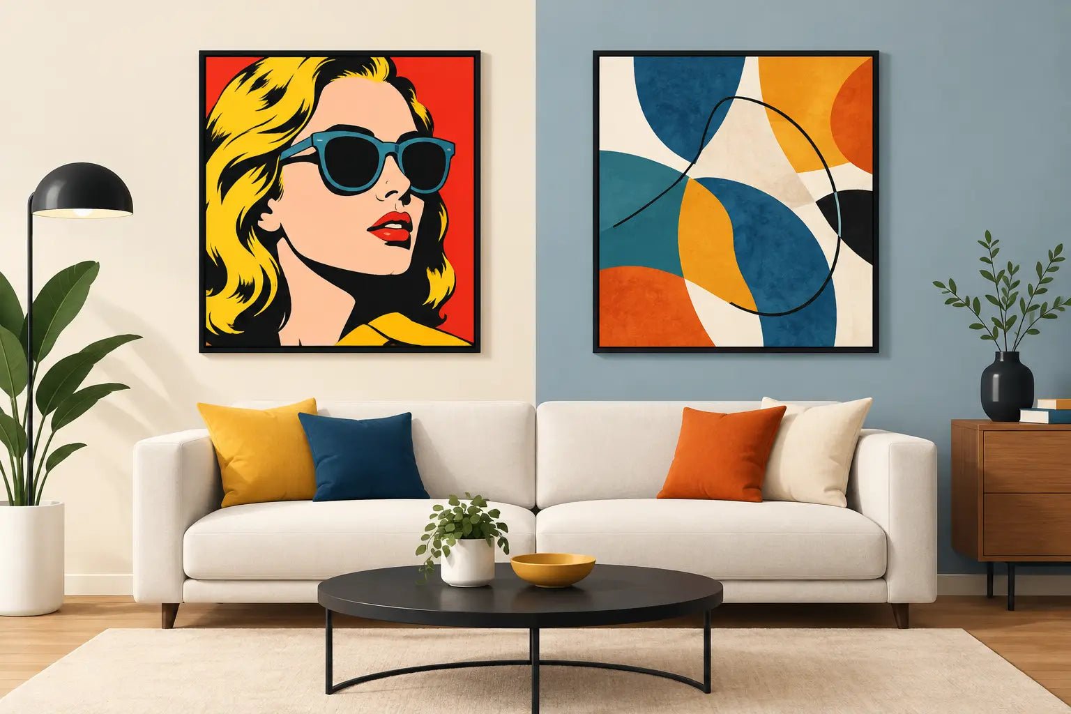 Pop Art vs Abstract Art for Modern Home Decor - The Trendy Art