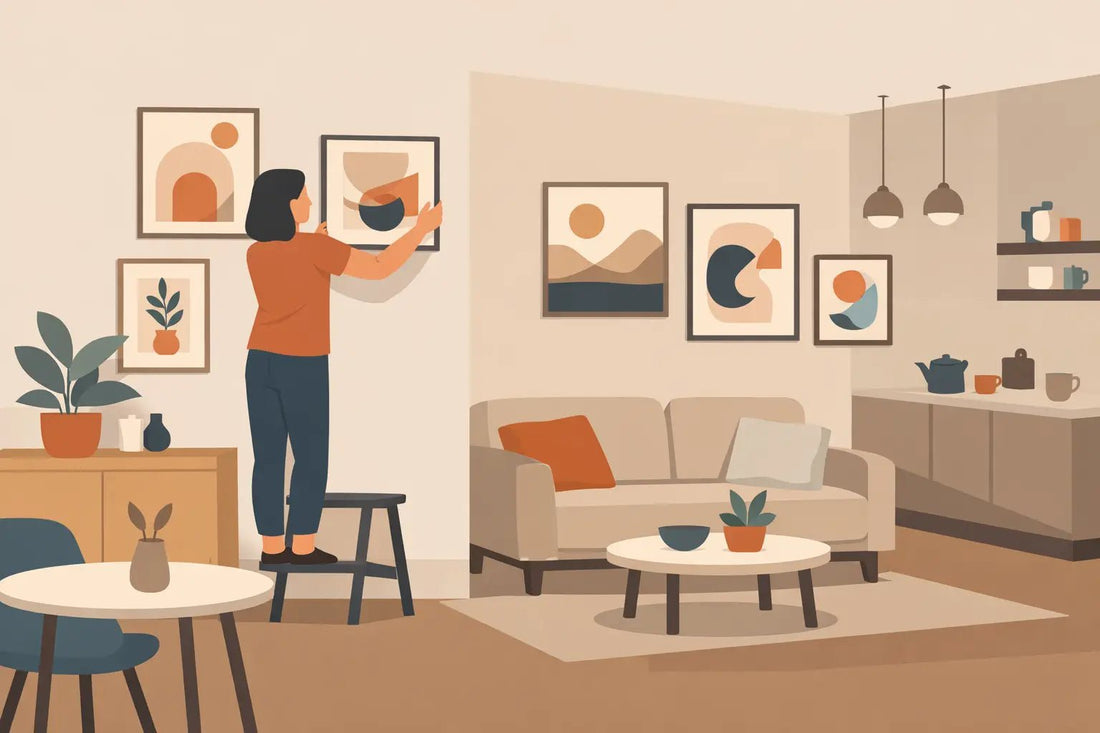 Small Apartment Wall Art Examples That Work - The Trendy Art