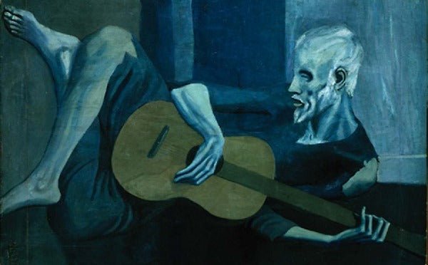 The Old Guitarist by Picasso: Exploring Its Symbolism and History - The Trendy Art