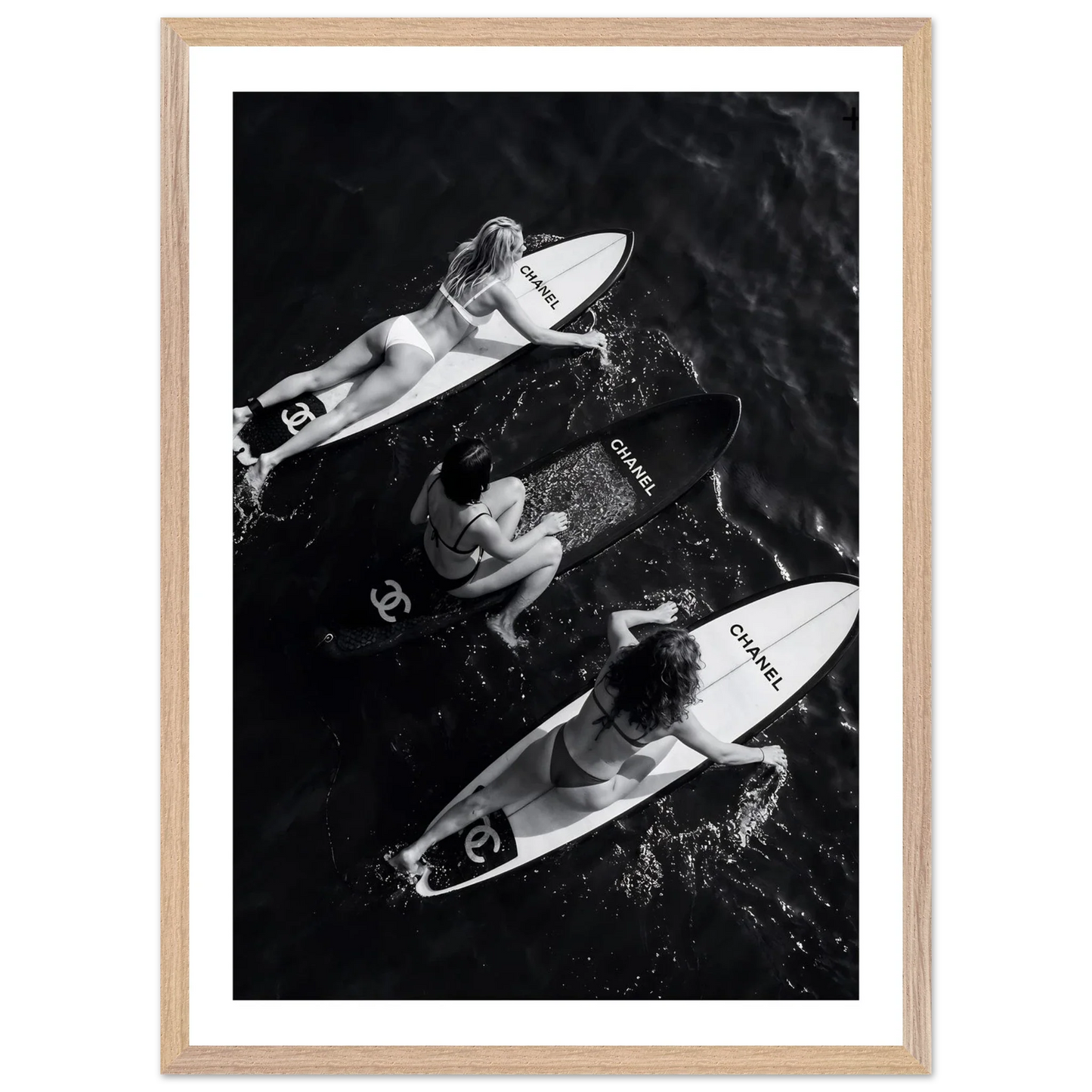 Luxury Ocean Escape Black and White Wall Art