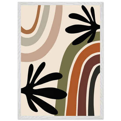Abstract Palm Leaf Minimalist Wall Art - The Trendy Art