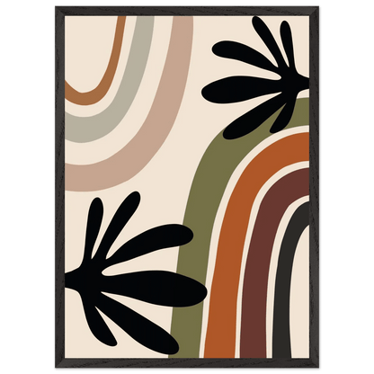Abstract Palm Leaf Minimalist Wall Art - The Trendy Art