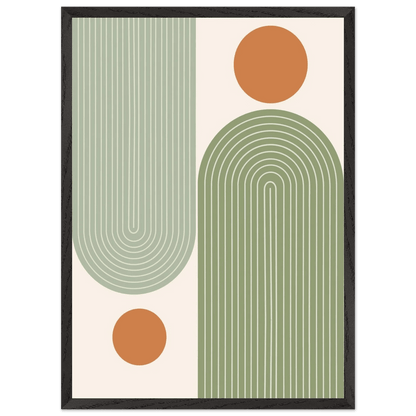 Abstract Striped Arch Duo Minimalist Wall Art - The Trendy Art