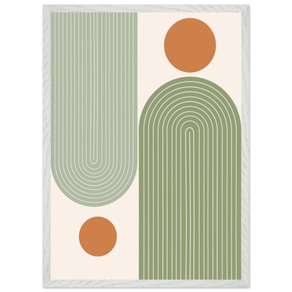 Abstract Striped Arch Duo Minimalist Wall Art - The Trendy Art