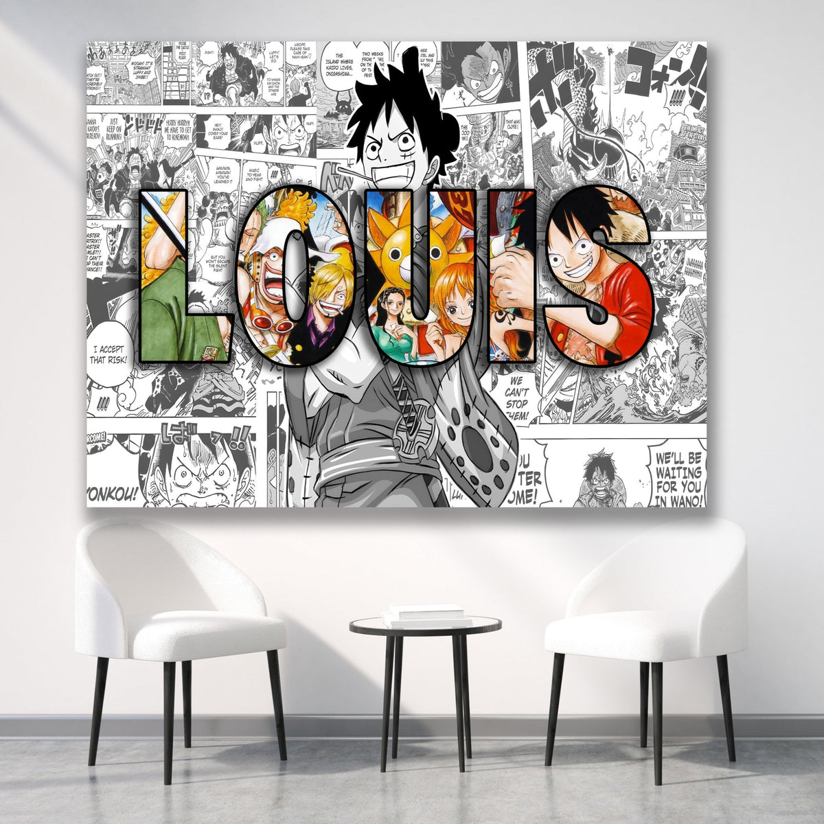 Anime Personalized Name Canvas - The Trendy Art