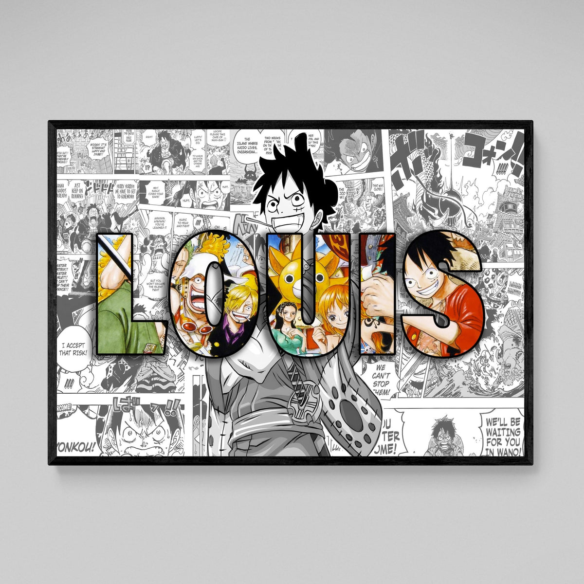 Anime Personalized Name Canvas - The Trendy Art