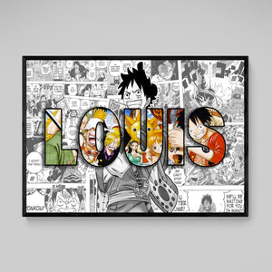 Anime Personalized Name Canvas - The Trendy Art