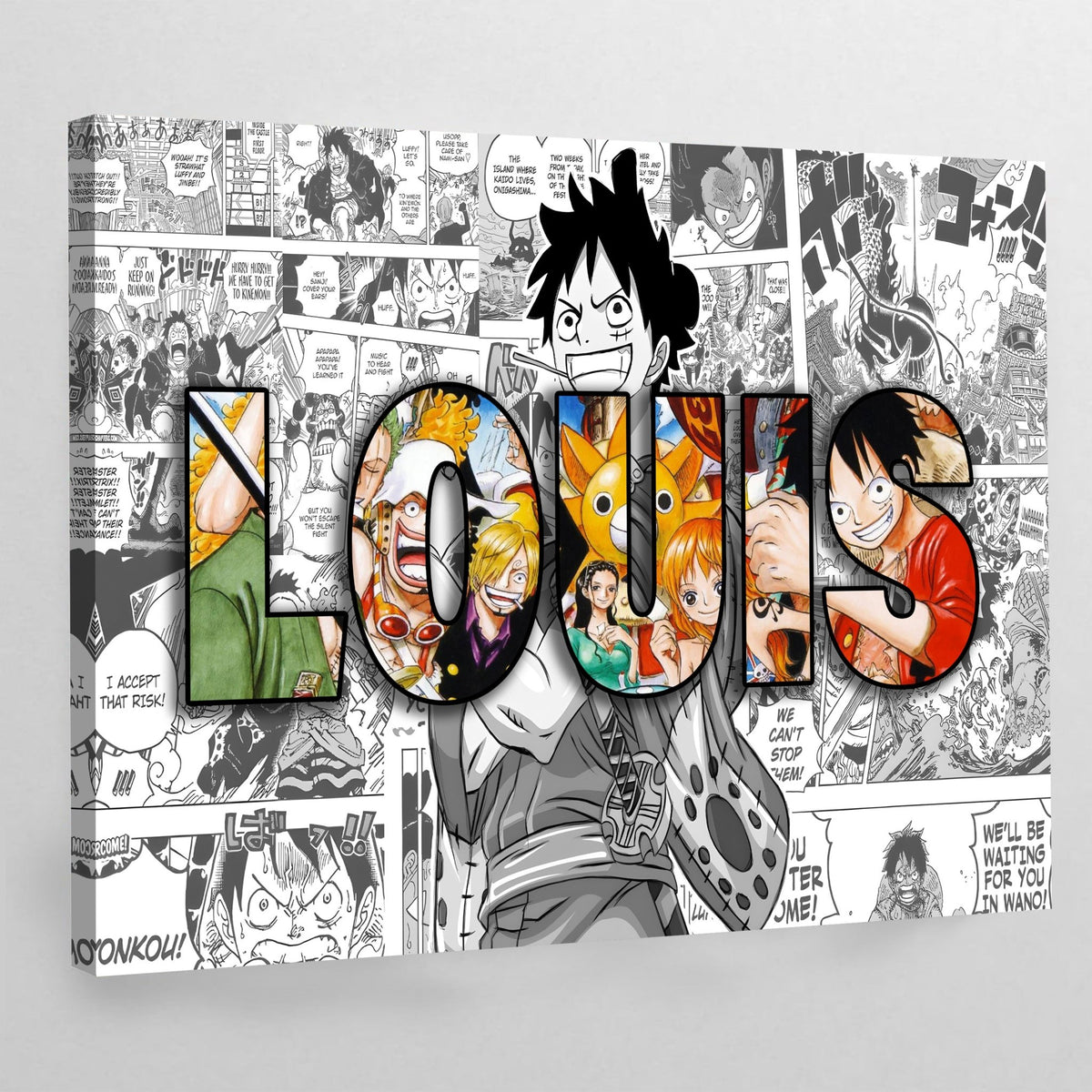 Anime Personalized Name Canvas - The Trendy Art