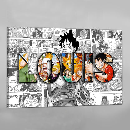 Anime Personalized Name Canvas - The Trendy Art