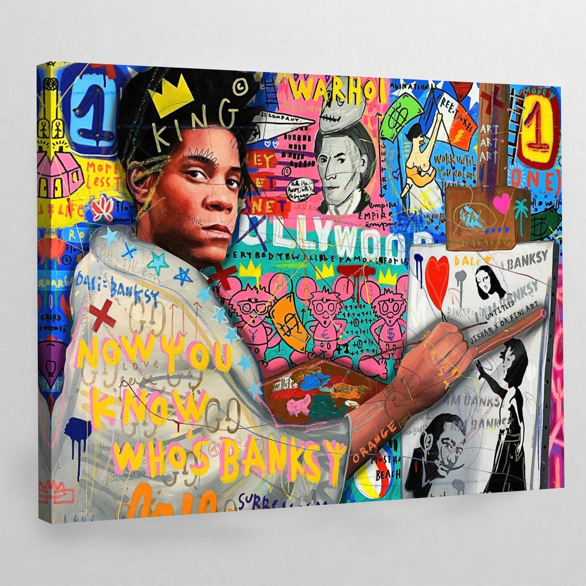 Artist Portrait Graffiti Wall Art - The Trendy Art