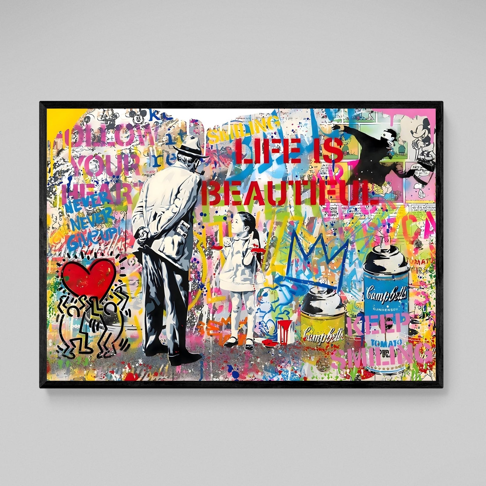 Banksy Graffiti Canvas Wall Art - The Trendy Art