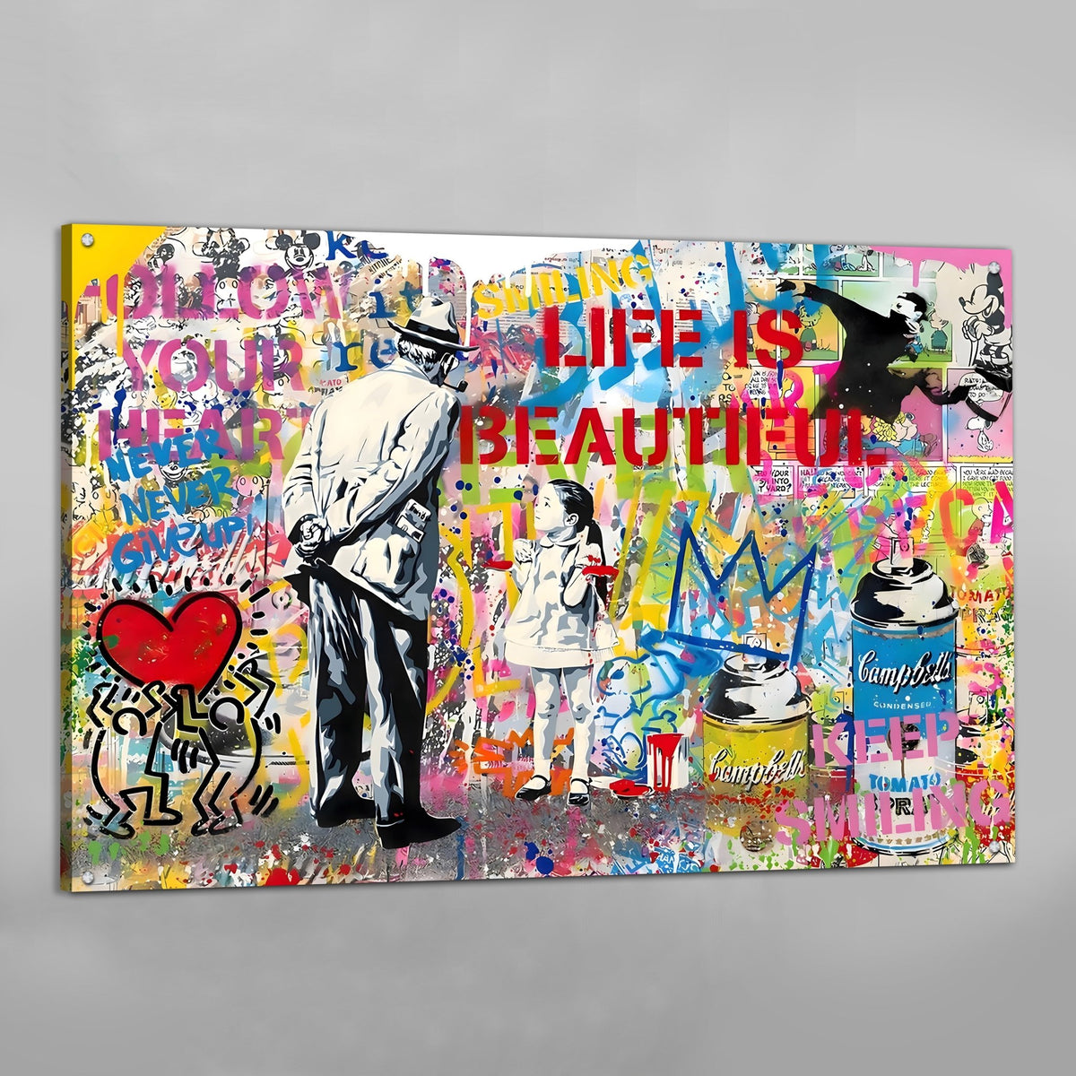 Banksy Graffiti Canvas Wall Art - The Trendy Art