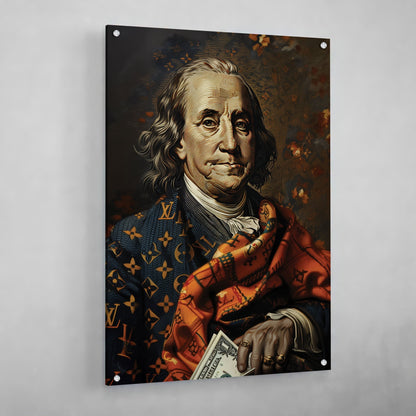 Benjamin Franklin Motivational Wall Art - The Trendy Art