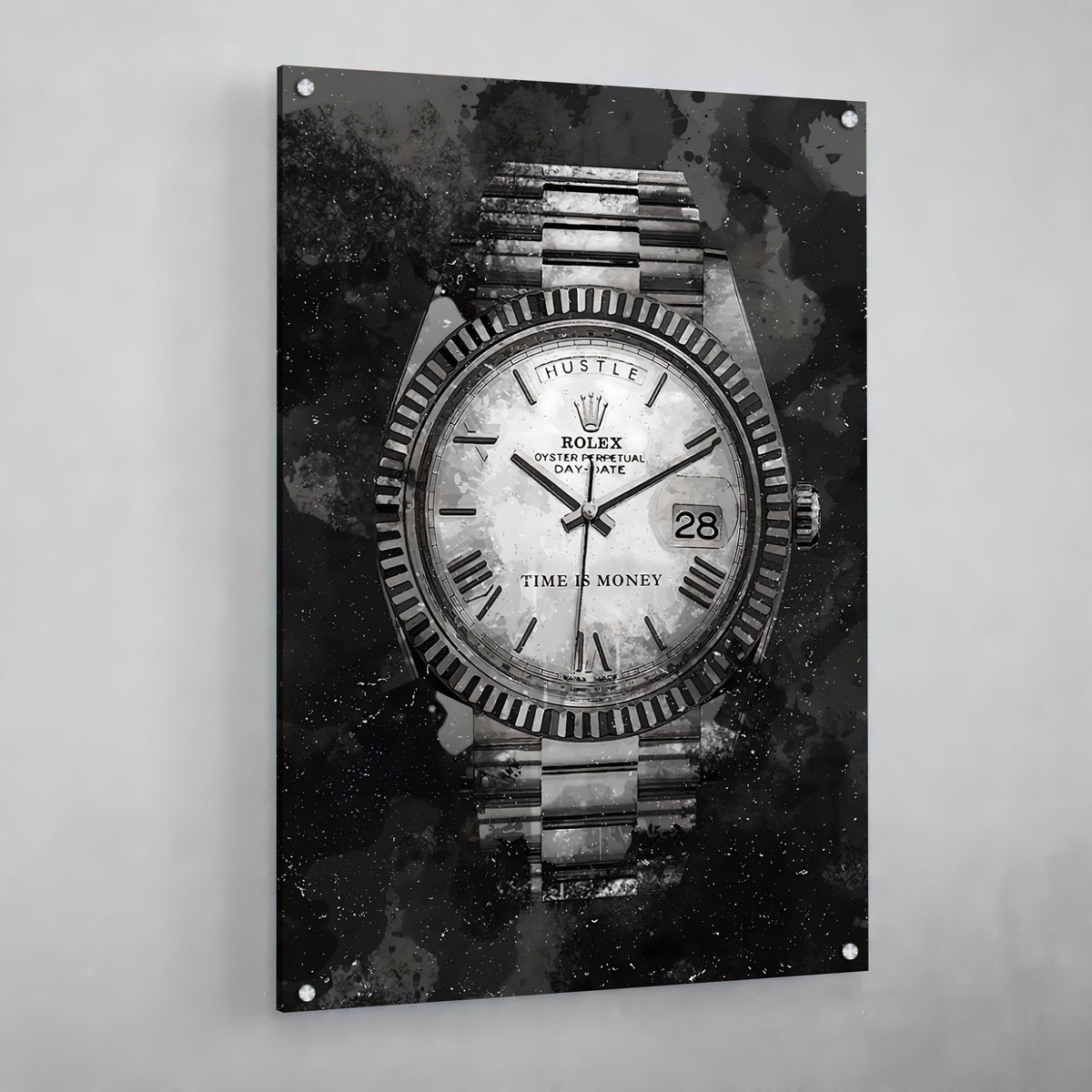 Black and White Watch Wall Art - The Trendy Art