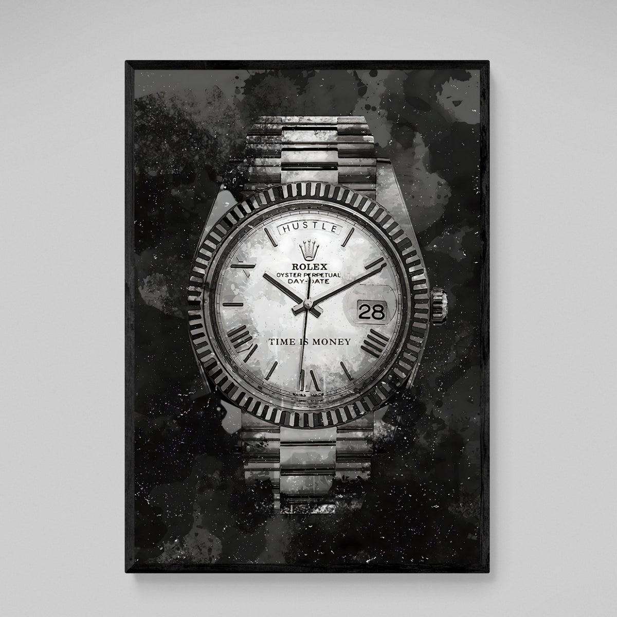 Black and White Watch Wall Art - The Trendy Art