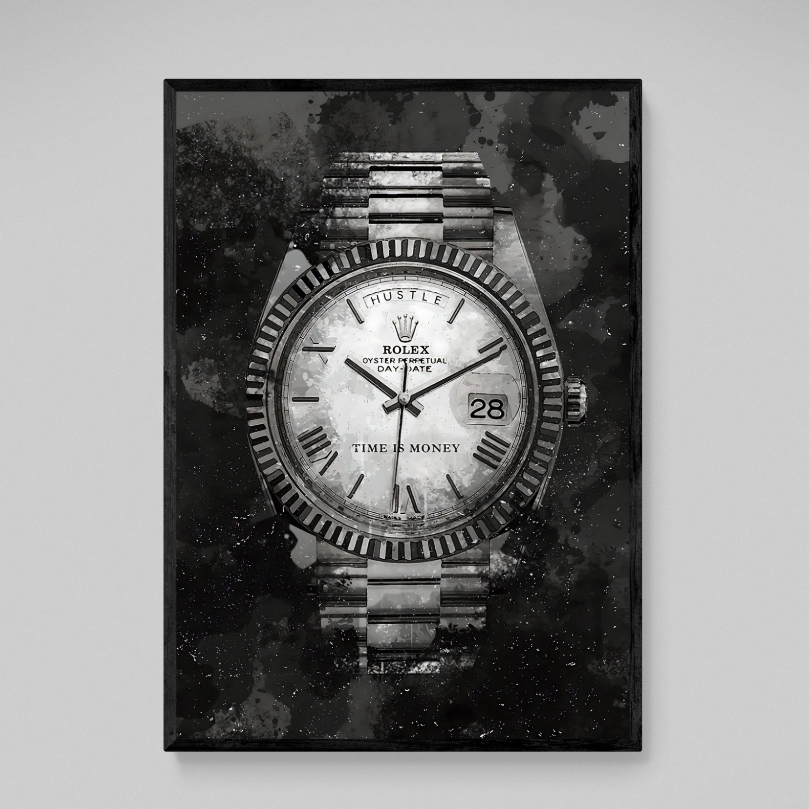 Black and White Watch Wall Art - The Trendy Art