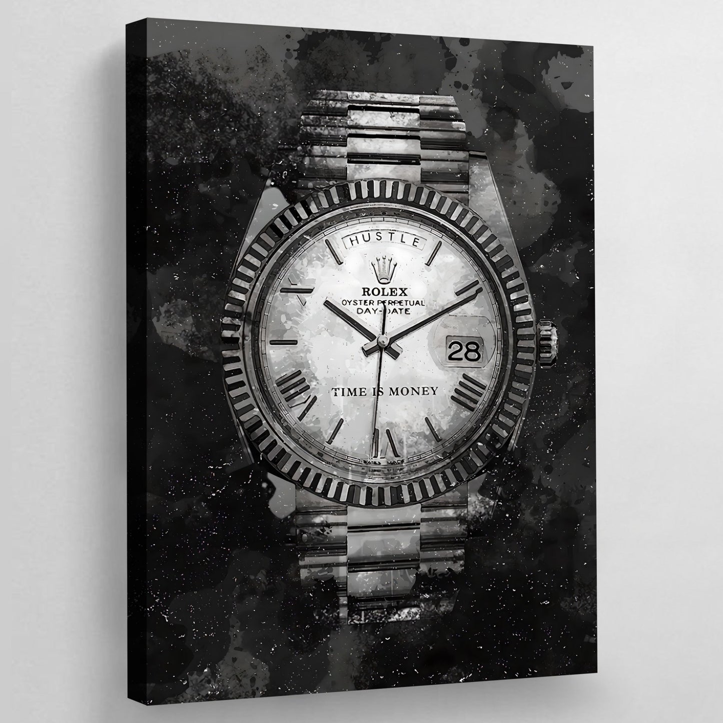 Black and White Watch Wall Art - The Trendy Art