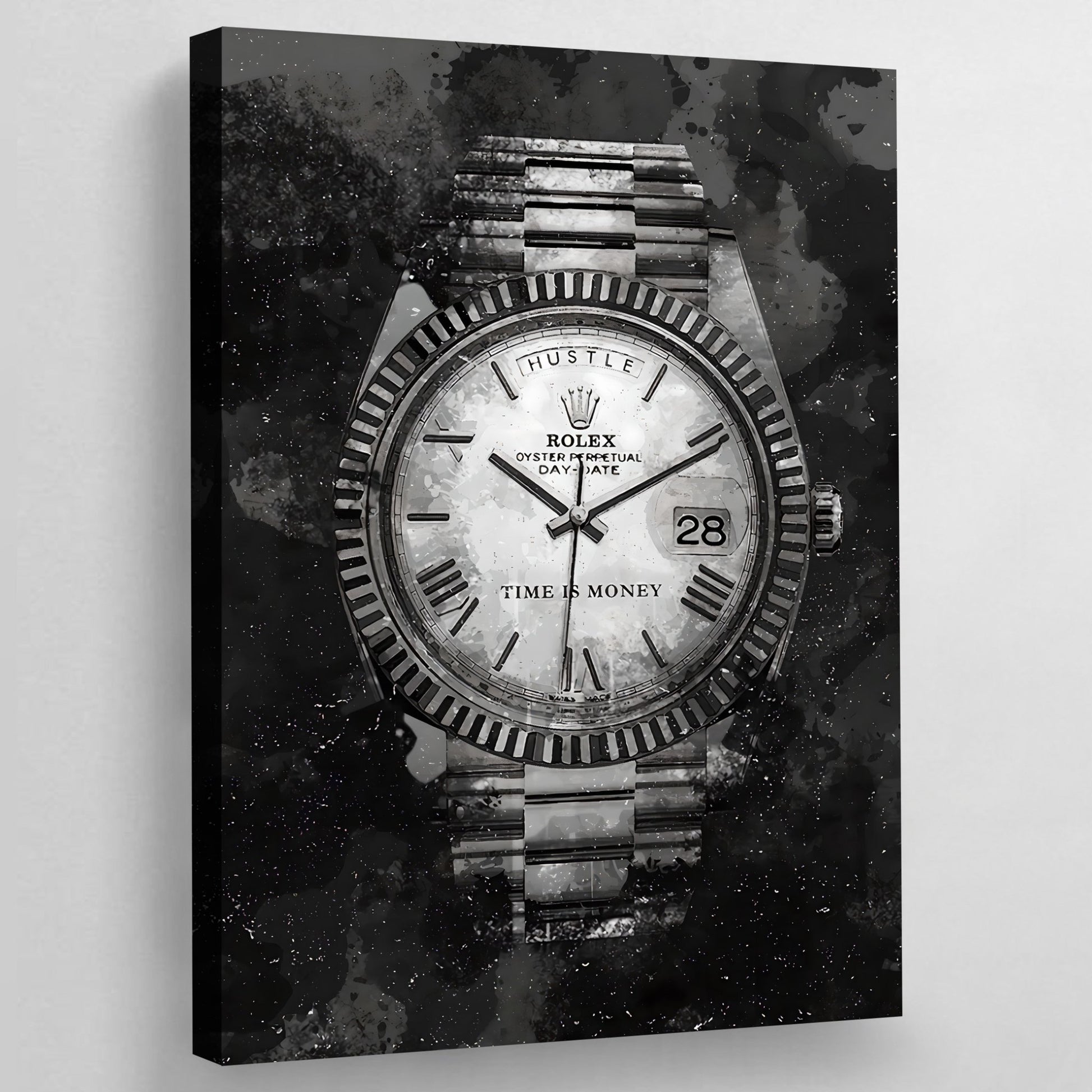 Black and White Watch Wall Art - The Trendy Art