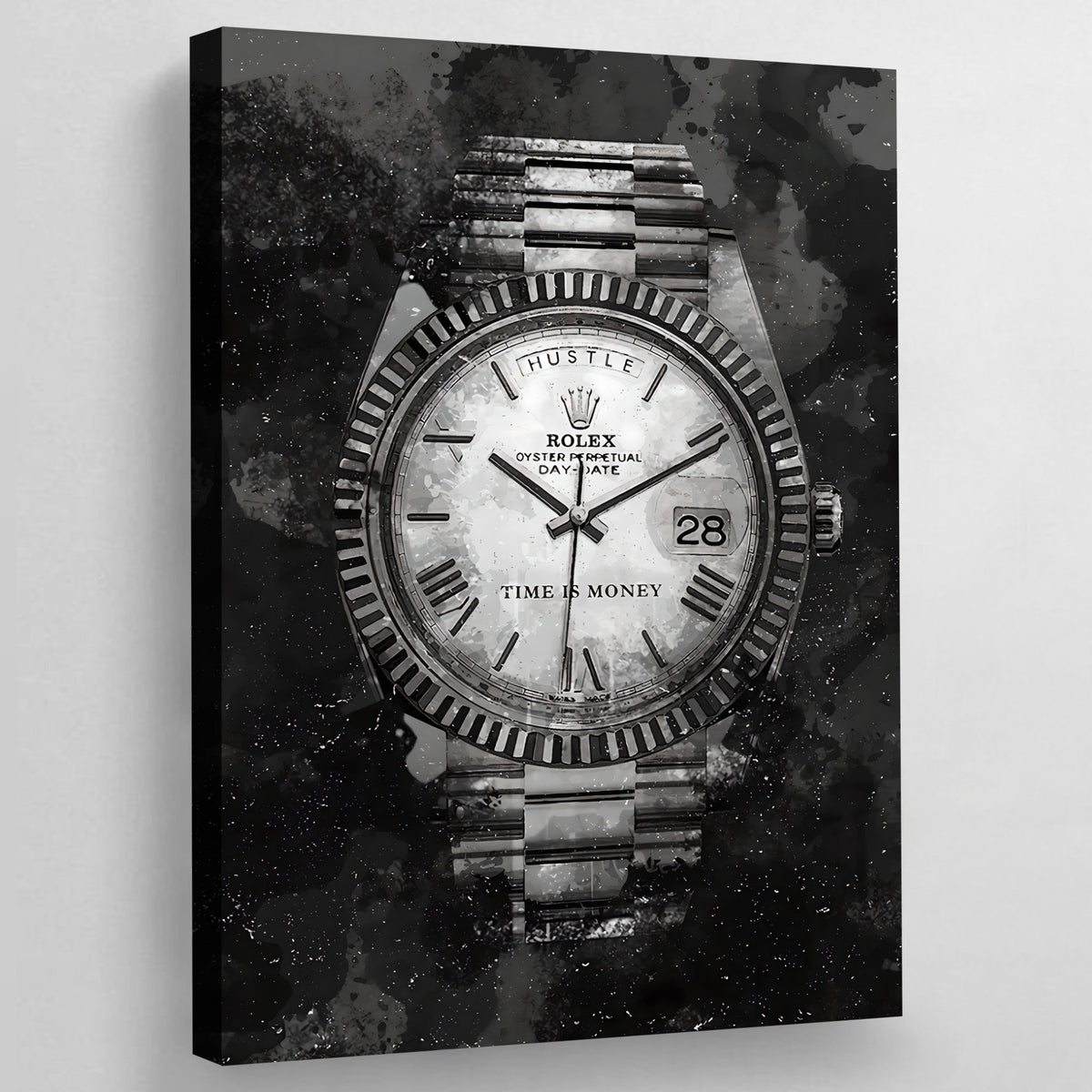 Black and White Watch Wall Art - The Trendy Art