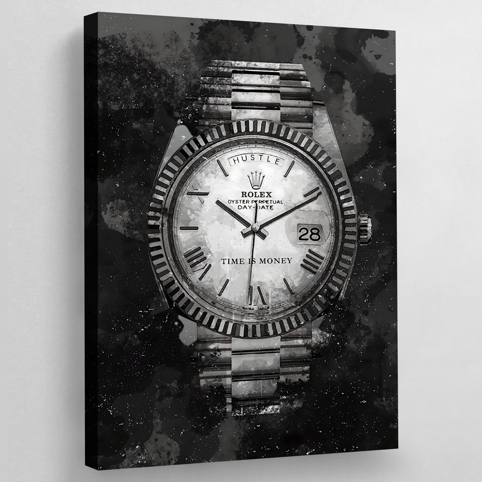 Black and White Watch Wall Art - The Trendy Art