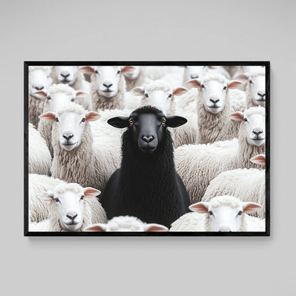 Black Sheep Motivational Canvas Wall Art - The Trendy Art