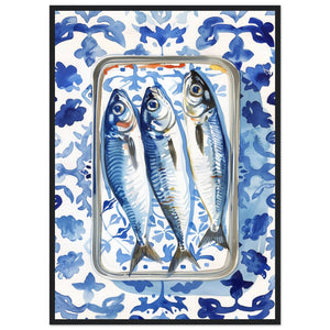 Blue Kitchen Wall Art - The Trendy Art